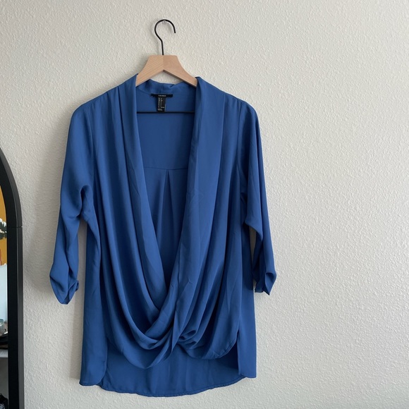 Blue Tunic Blouse - Picture 2 of 4